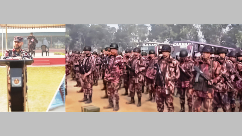 ত্রয়োদশ জাতীয় সংসদ নির্বাচন সতস্ফুতভাবে দায়িত্ব পালনে ২৯ বিজিবি ফুলবাড়ী