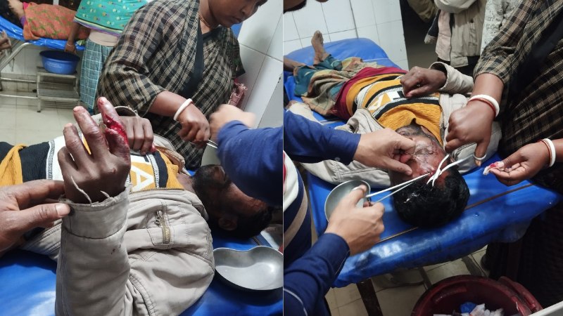 ধানের চারা নষ্ট করার প্রতিবাদ করায় প্রতিপক্ষের মারধর