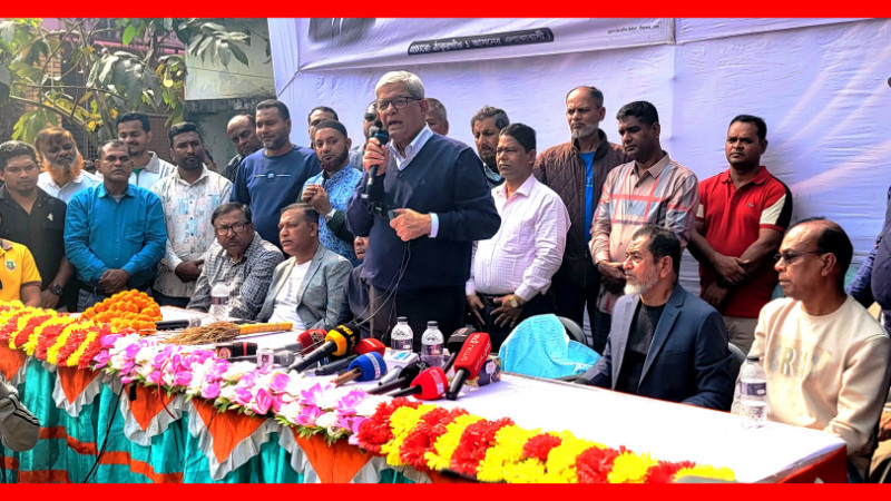 একাত্তরের স্বাধীনতাই আমাদের অস্তিত্ব, কিন্তু একটি গোষ্ঠী একাত্তরকে পেছনে ফেলতে চায় – মির্জা ফখরুল
