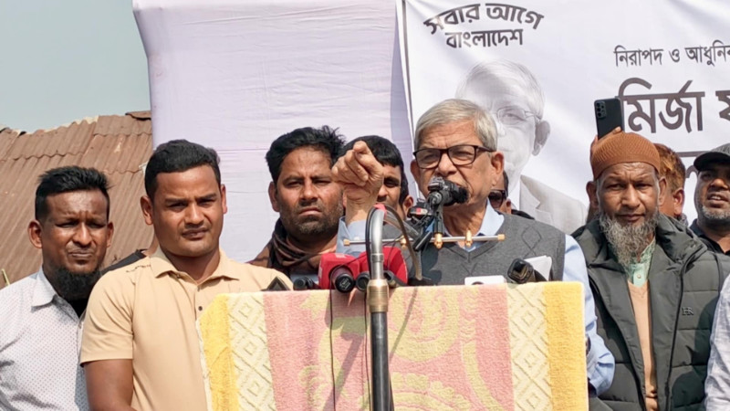 জামায়াত ইসলামী মানুষকে ভুল বোঝাচ্ছে দাঁড়িপাল্লায় ভোট দিলে জান্নাতে যাওয়া যায়! – মির্জা ফখরুল