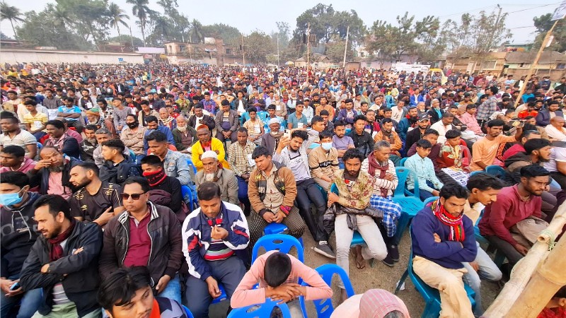 সৈয়দপুরে লাঙ্গল প্রতীকের বিশাল জনসভা