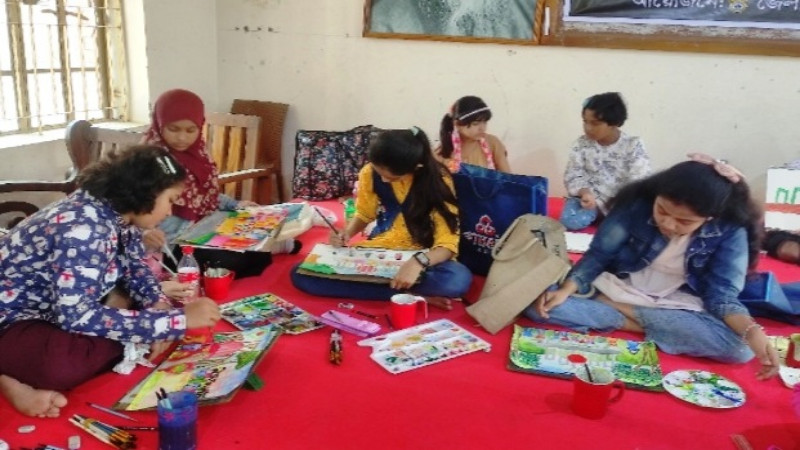 মাগুরায় একুশে ফেব্রুয়ারি উপলক্ষে চিত্রাংকন ও আবৃত্তি প্রতিযোগিতা