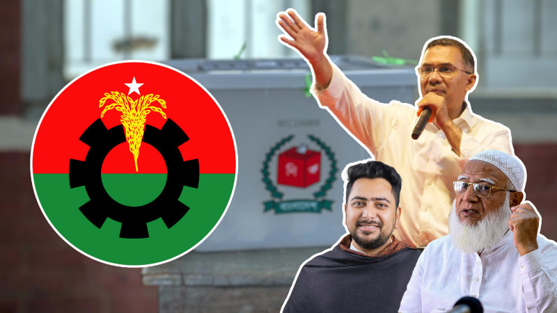 ফলাফলে এগিয়ে বিএনপি, তারেক রহমান-শফিকুর রহমান-নাহিদ ইসলাম জয়ী