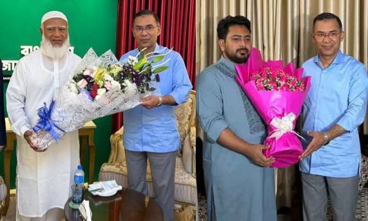 দুই দলের নেতার সঙ্গে সৌজন্য সাক্ষাৎ করলেন তারেক রহমান