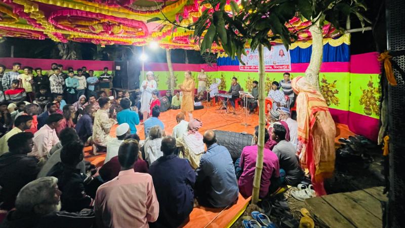 হরিপুর বুড়ি মন্ডপ শহীদ নগর গ্রামে বাউল সাধু সঙ্গের অনুষ্ঠান অনুষ্ঠিত