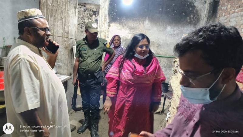 তানোরে হোটেল রেস্তোরাঁয় অভিযান জরিমানা