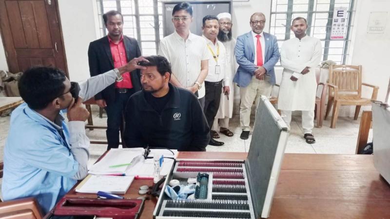 নীলফামারীতে ফ্রি চক্ষু শিবিরে ৪’শ ৭৮জনকে চিকিৎসা প্রদান