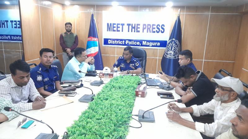 মাগুরাকে মানুষের বসবাসের উপযোগী করতে হবে মাগুরার নবাগত পুলিশ সুপার