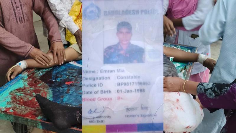 চলন্ত ট্রেন থেকে নামতে গিয়ে পুলিশ সদস্যের দুই পা বিচ্ছিন্ন