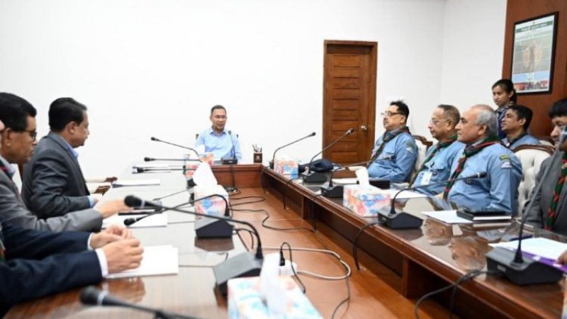 প্রধানমন্ত্রীর সঙ্গে বাংলাদেশ স্কাউটের কার্যনির্বাহী কমিটির সাক্ষাৎ