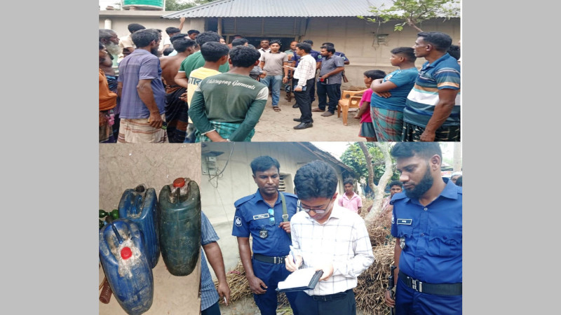 নন্দীগ্রামে অবৈধভাবে মজুদ করা ২৫০ লিটার পেট্রোল উদ্ধার, ২৫ হাজার টাকা জরিমানা