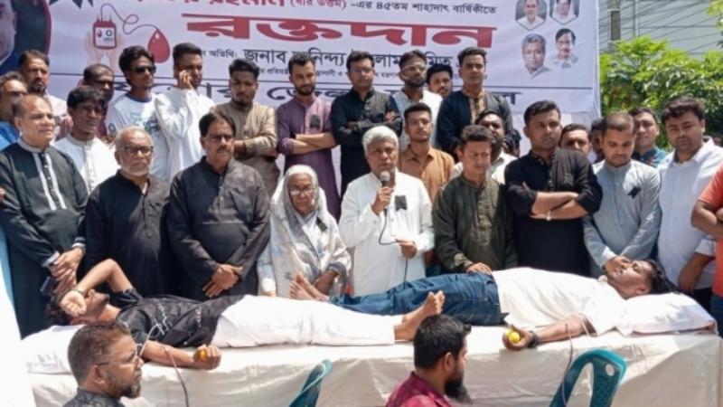শহীদ রাষ্ট্রপতি জিয়াউর রহমানের শাহাদৎবার্ষিকী উপলক্ষে যশোর জেলা বিএনপির নানা কর্মসূচি পালিত