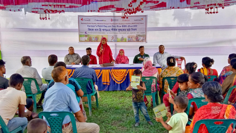 ঠাকুরগাঁওয়ে জিংক ব্রি ধান-১০২ শীর্ষক কৃষক মাঠ দিবস অনুষ্ঠিত
