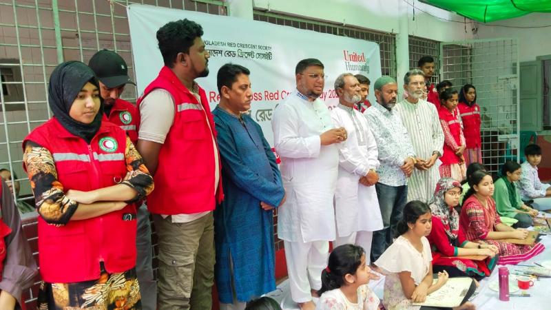 জয়পুরহাটে বিশ্ব রেড ক্রস ও রেড ক্রিসেন্ট দিবস উপলক্ষে চিত্রাঙ্কন প্রতিযোগিতা