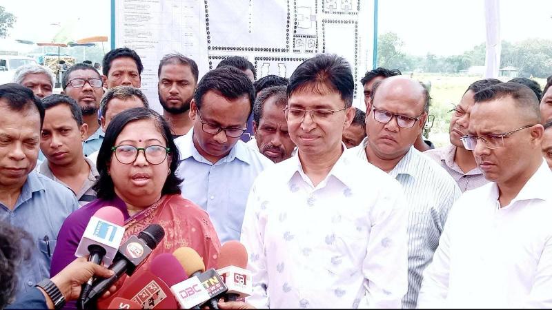 বাংলাদেশ-চীন মৈত্রী হাসপাতালের স্থান পরিদর্শনে চীনা প্রতিনিধি দল