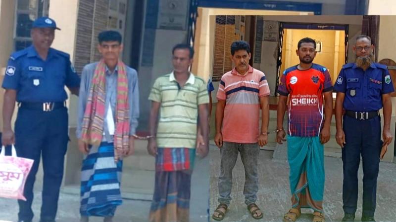 নন্দীগ্রামে যুবলীগ নেতাসহ তিন মাদক বিক্রেতা ও এক পকেটমার গ্রেফতার