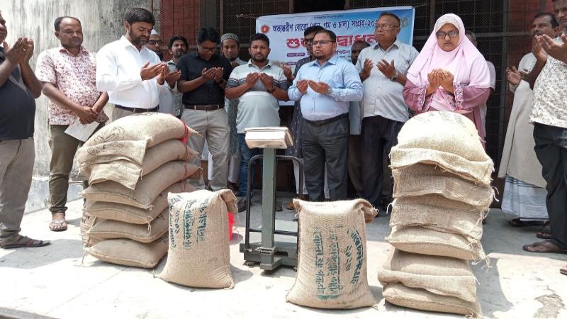 বোরো মৌসুমে খাদ্যশস্য ক্রয়ের উদ্বোধন পঞ্চগড়ের বোদায়