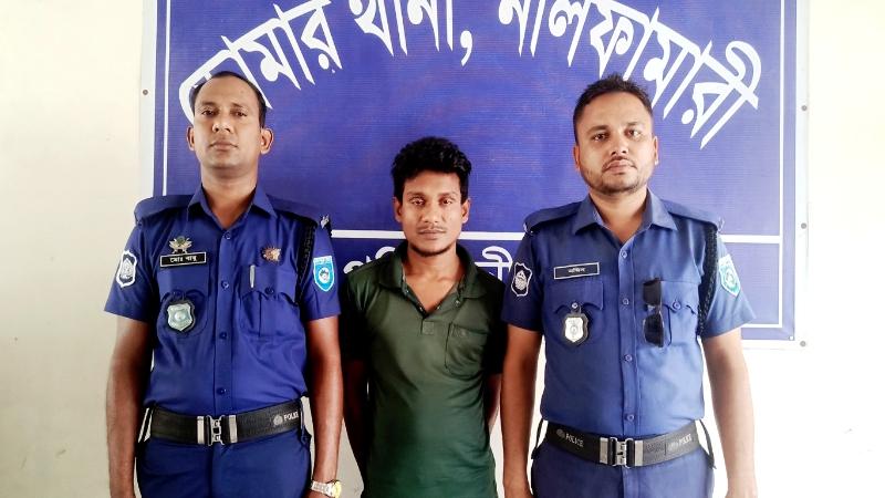 ডোমারে চাঞ্চল্যকর জামিনুর হত্যা মামলার আসামী ঢাকা থেকে গ্রেফতার