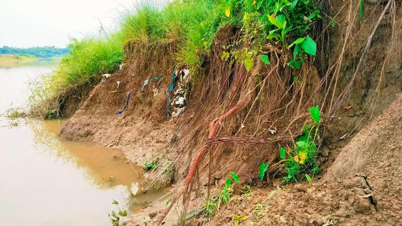 গোলাপগঞ্জে শিংপুর ডাইক ভাঙন, আতঙ্কে এলাকাবাসী