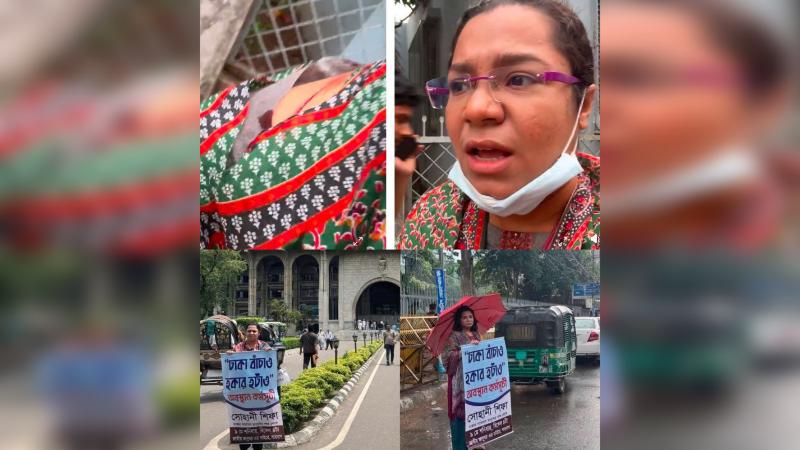 ঢাকাকে অটোরিকশা ও হকারমুক্ত করতে চাওয়া সেই তরুণীকে ছুরিকাঘাত
