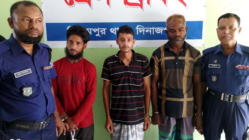 বিরামপুরে পুলিশ অভিযানে নারীসহ ১৬ মাদক কারবারি আটক