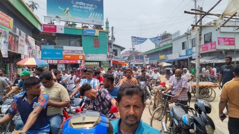 মাগুরায় নৈরাজ্য বিরোধী বিক্ষোভ মিছিল