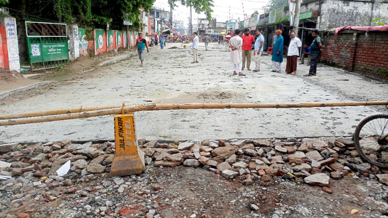 সৈয়দপুর শহরে নাগরিক সুবিধার্থে উন্নয়ন কাজ অব্যাহত