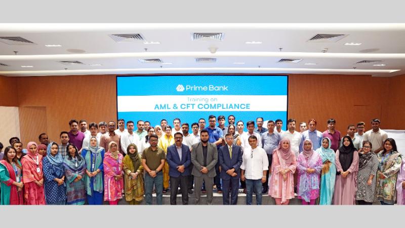 এএমএল ও সিএফটি কমপ্লায়েন্স জোরদারে প্রাইম ব্যাংকের আঞ্চলিক প্রশিক্ষণ অনুষ্ঠিত