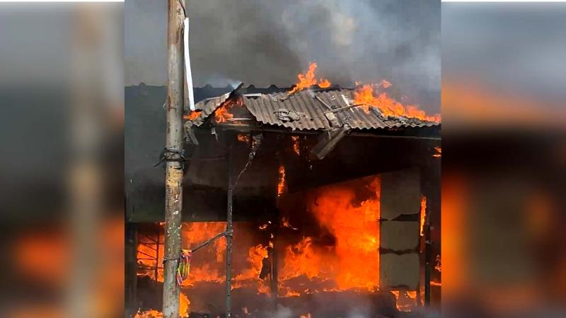 সৈয়দপুরে তুলার দোকানে আগুন ফায়ার সার্ভিসের চেষ্টায় আগুন নিয়ন্ত্রণে