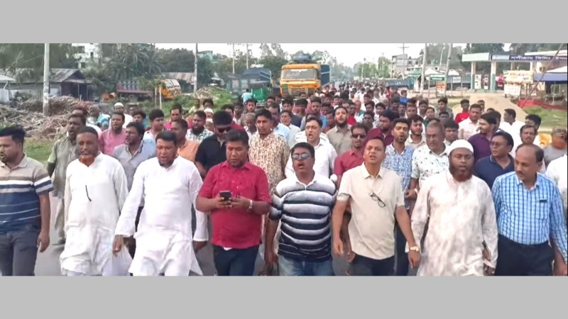 নন্দীগ্রামে আ.লীগের ষড়যন্ত্র প্রতিহত করতে বিএনপির বিক্ষোভ