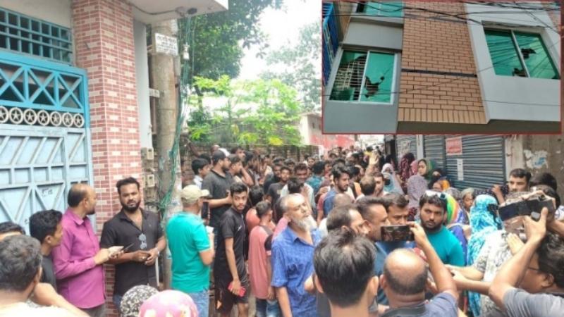 যশোরে সংসদ সদস্যের বাড়ি ঘেরাও করে বিক্ষোভ