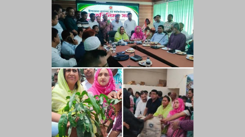 সুন্দরগঞ্জে সংরক্ষিত আসনের এমপি মমতাজ আলোর মতবিনিময় সভা ও ত্রাণ বিতরণ