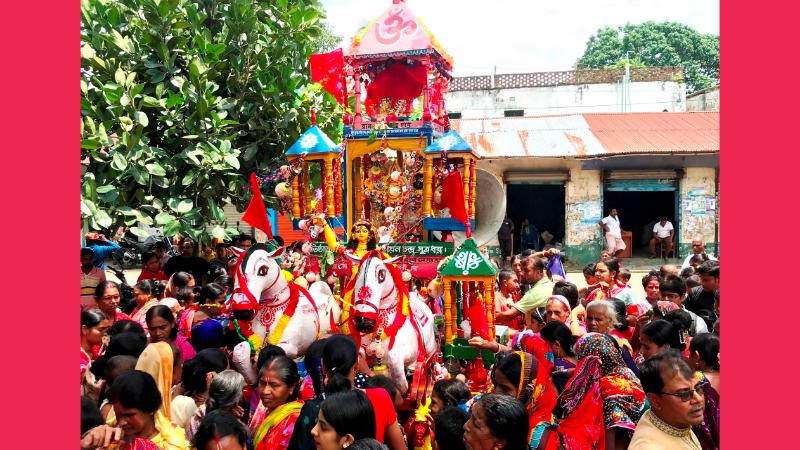 আত্রাইয়ে ঐতিহ্যবাহী জগন্নাথ দেবের রথযাত্রা অনুষ্ঠিত
