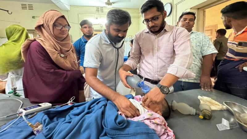 নওগাঁর পোরশায় শূকরের সাথে সংঘর্ষে প্রাণ গেল ৬ মাসের শিশুর