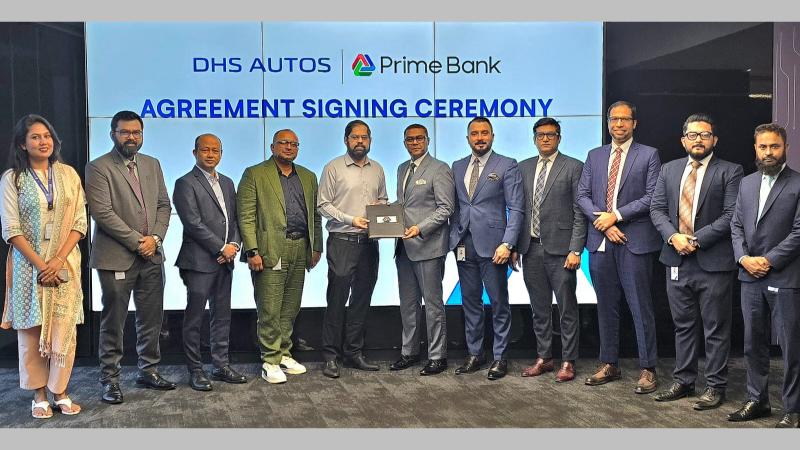 প্রাইম ব্যাংক ও ডিএইচএস অটোস-এর মধ্যে চুক্তি স্বাক্ষর