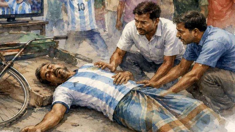 ঝিনাইদহে আর্জেন্টিনার জয়ে উল্লাসের মুহূর্তে সমর্থকের মৃত্যু
