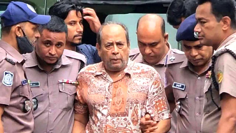 মানবতাবিরোধী অপরাধের মামলায় ট্রাইব্যুনালে হাজির মোজাফফর হোসেন