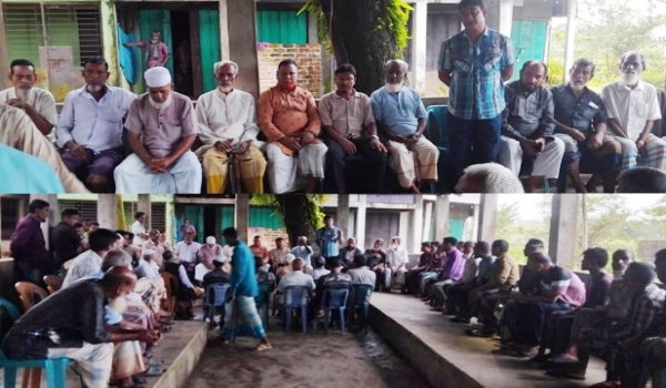 ছাতকে সাবেক ইউপি সদস্য ও বিএনপি নেতা আব্দুন নুরের ওপর হামলার প্রতিবাদে বিক্ষোভ