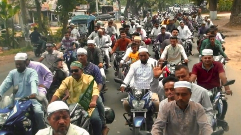 নবীপ্রেমে মুখর নাটোর, বের হলো বর্ণাঢ্য শোভাযাত্রা