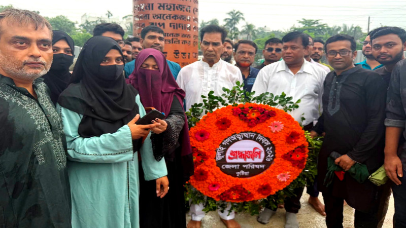 নানা আয়োজনে কুষ্টিয়ায় জুলাই গণঅভ্যুত্থান দিবসের দ্বিতীয় বার্ষিকী পালিত