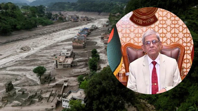 নেপালে বন্যা-ভূমিধসে প্রাণহানিতে রাষ্ট্রপতির শোক