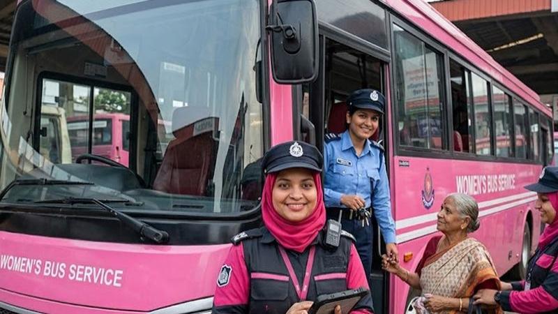 চালক থেকে সুপারভাইজার, সবাই নারী: আজ চালু ‘পিংক বাস’