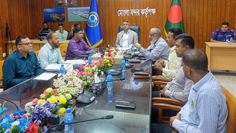 মোংলা বন্দর কর্তৃপক্ষের চেয়ারম্যান সাংবাদিকদের সাথে সৌজন্য সাক্ষাৎ ও মত বিনিময়