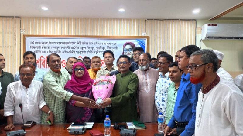 নলডাঙ্গায় নবাগত ইউএনও শাম্মী আক্তারের সঙ্গে মতবিনিময়