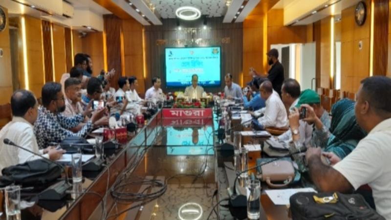 মাগুরায় জেলা প্রশাসক গোল্ডকাপ ফুটবল টুর্নামেন্ট-২০২৬ উপলক্ষে প্রেস ব্রিফিং