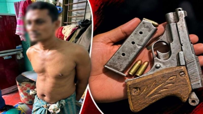 খুলনার রূপসায় পিস্তল ও দুই রাউন্ড গুলিসহ রাজু মোড়ল গ্রেপ্তার