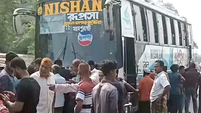 ঝিনাইদহের কালীগঞ্জে রুপসা গাড়ির ধাক্কায় মোটরসাইকেল চালক নিহত